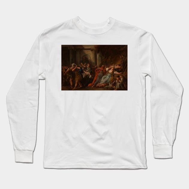 Creuse Consumee par la Robe Empoisonnee by Jean-Francois de Troy Long Sleeve T-Shirt by Classic Art Stall